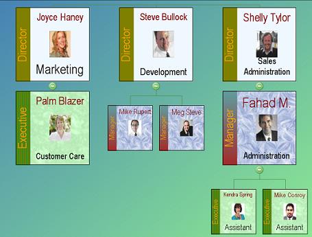 Organization Chart Online Demo (Employee Database)